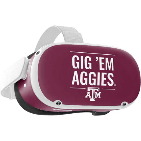 Texas A&M University Gig Em Aggies Oculus Quest 2 Skin
